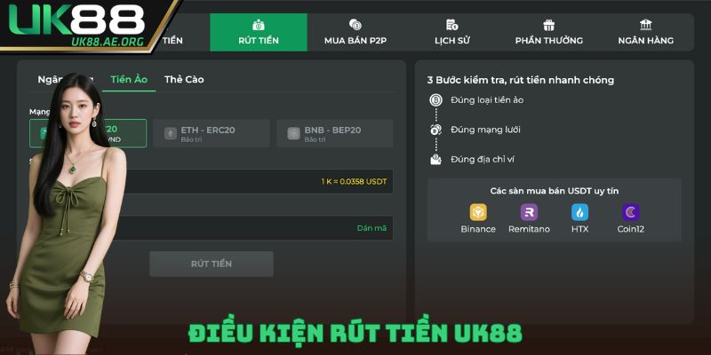 Điều kiện rút tiền UK88
